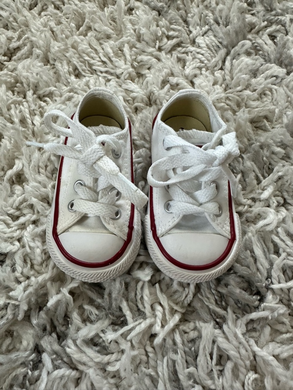 Converse White Canvas Baby Sneakers